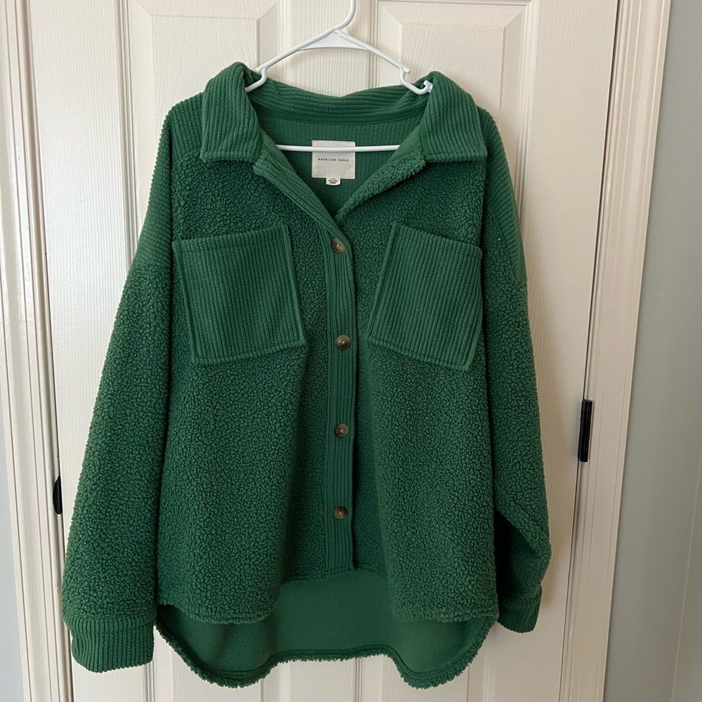 American Eagle Cozy Sherpa Shacket
